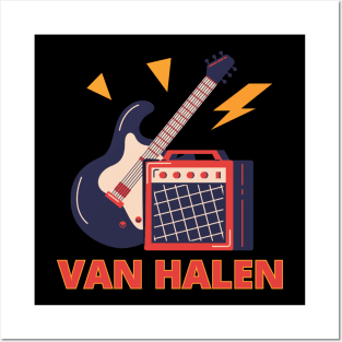 Van Halen guitar and sound system Posters and Art